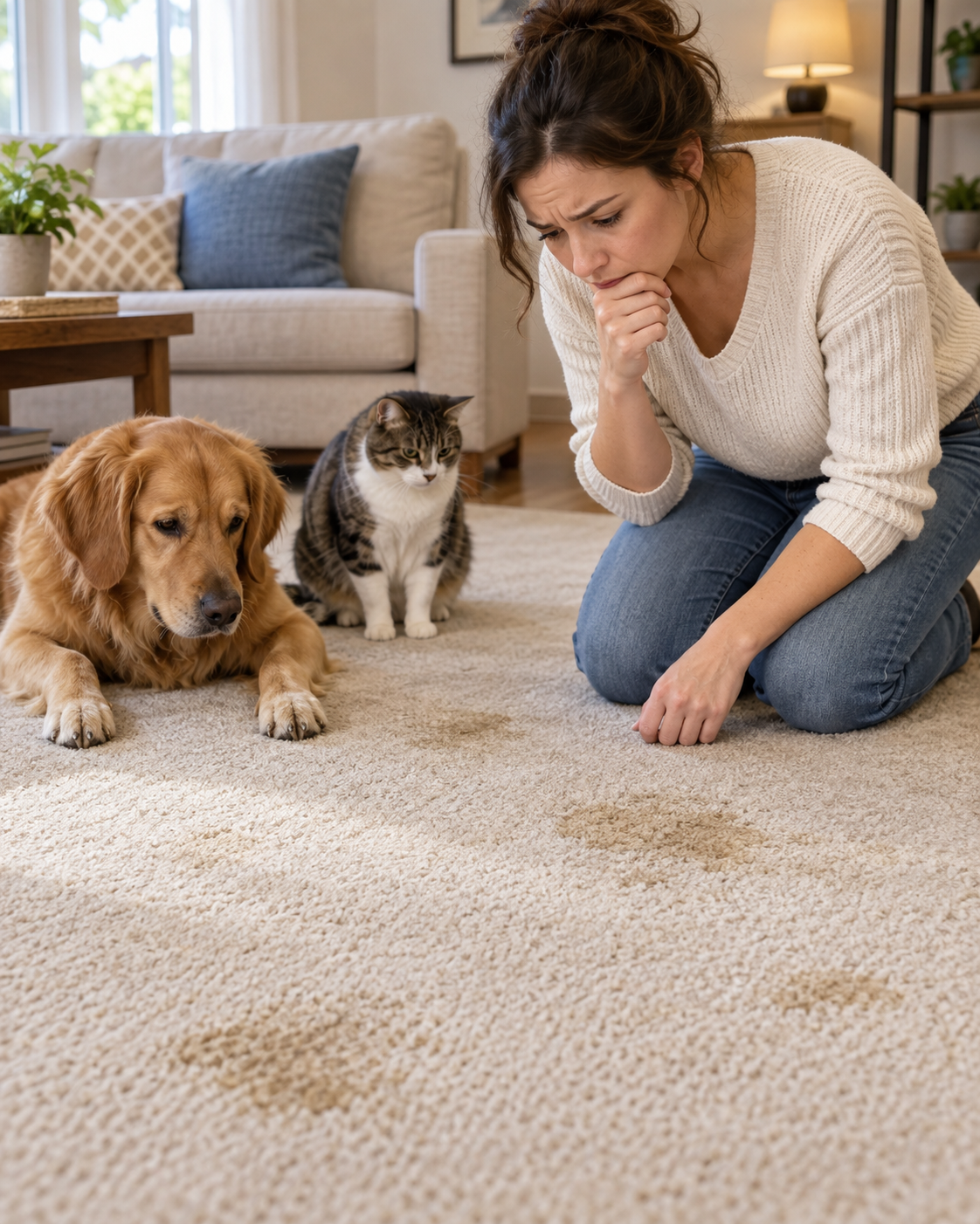 How to remove old pet stains from carpet